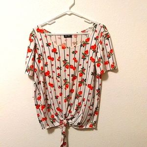 Beautiful front tie top